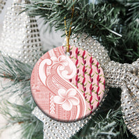 Samoa Teuila Ceramic Ornament Pink Samoan Siapo Motifs LT05 - Polynesian Pride