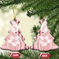 Samoa Teuila Ceramic Ornament Pink Samoan Siapo Motifs LT05 Christmas Tree Pink - Polynesian Pride