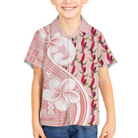 Samoa Teuila Family Matching Summer Maxi Dress and Hawaiian Shirt Pink Samoan Siapo Motifs
