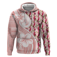 Samoa Teuila Hoodie Pink Samoan Siapo Motifs