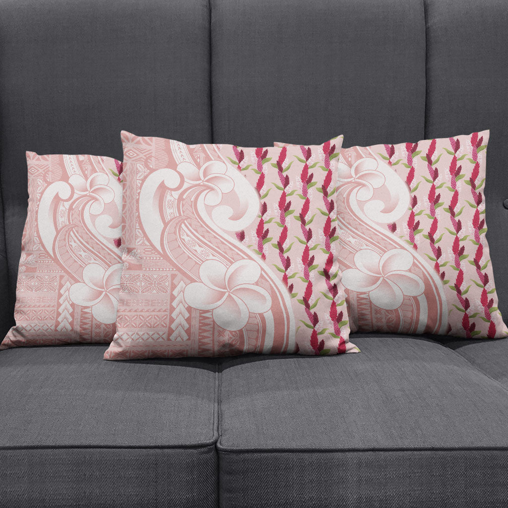 Samoa Teuila Pillow Cover Pink Samoan Siapo Motifs