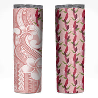 Samoa Teuila Skinny Tumbler Pink Samoan Siapo Motifs