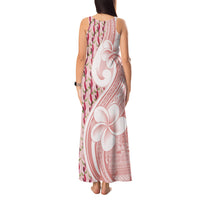 Samoa Teuila Tank Maxi Dress Pink Samoan Siapo Motifs