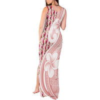 Samoa Teuila Tank Maxi Dress Pink Samoan Siapo Motifs