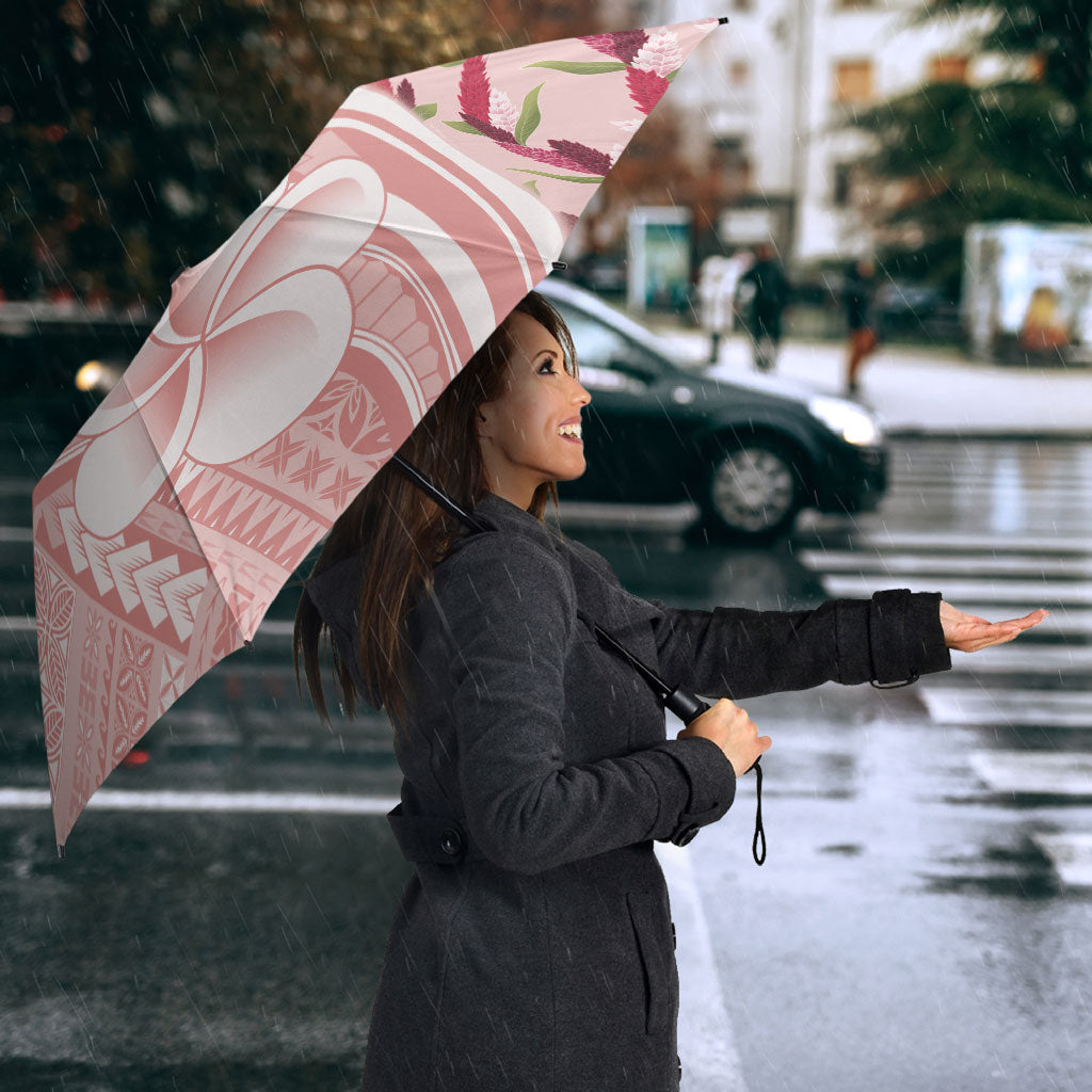 Samoa Teuila Umbrella Pink Samoan Siapo Motifs