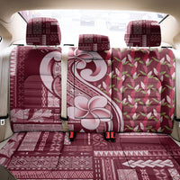 Samoa Teuila Back Car Seat Cover Maroon Samoan Siapo Motifs