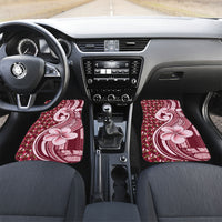 Samoa Teuila Car Mats Maroon Samoan Siapo Motifs