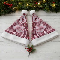 Samoa Teuila Christmas Santa Hat Maroon Samoan Siapo Motifs LT05 - Polynesian Pride