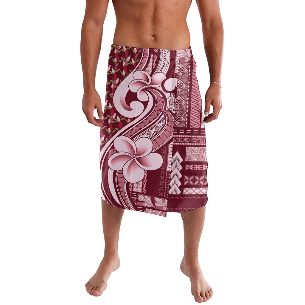 Samoa Teuila Lavalava Maroon Samoan Siapo Motifs