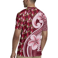 Samoa Teuila Rugby Jersey Maroon Samoan Siapo Motifs
