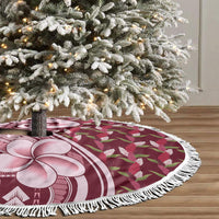 Samoa Teuila Tree Skirt Maroon Samoan Siapo Motifs LT05 - Polynesian Pride