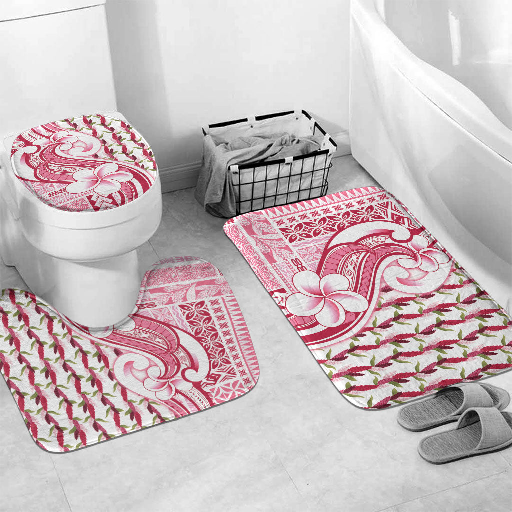 Samoa Teuila Bathroom Set White Samoan Siapo Motifs