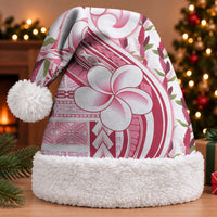 Samoa Teuila Christmas Santa Hat White Samoan Siapo Motifs LT05 With Fur White - Polynesian Pride