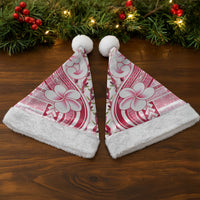 Samoa Teuila Christmas Santa Hat White Samoan Siapo Motifs LT05 - Polynesian Pride