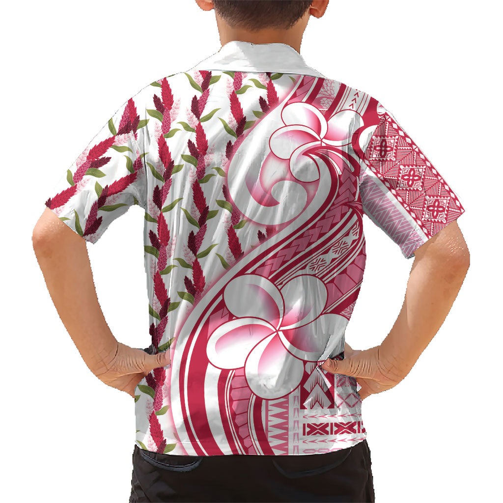 Samoa Teuila Family Matching Summer Maxi Dress and Hawaiian Shirt White Samoan Siapo Motifs