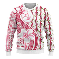Samoa Teuila Ugly Christmas Sweater White Samoan Siapo Motifs LT05 - Polynesian Pride