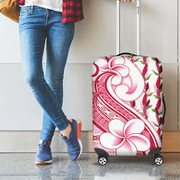 Samoa Teuila Luggage Cover White Samoan Siapo Motifs