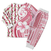 Samoa Teuila Christmas Pajama Set White Samoan Siapo Motifs LT05 - Polynesian Pride