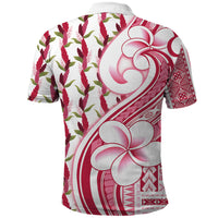 Samoa Teuila Polo Shirt White Samoan Siapo Motifs