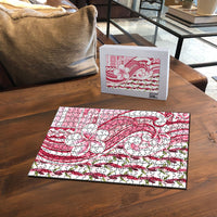 Samoa Teuila Puzzle White Samoan Siapo Motifs