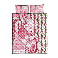 Samoa Teuila Quilt Bed Set White Samoan Siapo Motifs