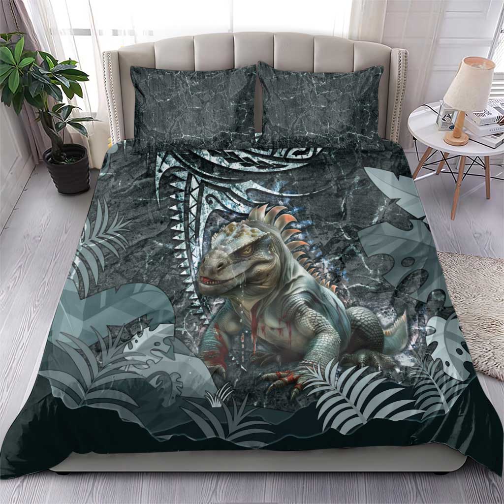 Hawaii Mo'o Lizard God Bedding Set Polynesian Style