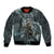 Hawaii Mo'o Lizard God Bomber Jacket Polynesian Style