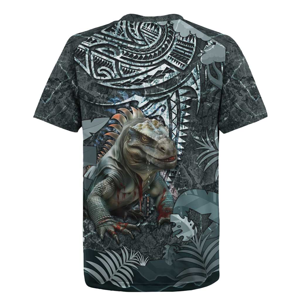 Hawaii Mo'o Lizard God Rugby Jersey Polynesian Style