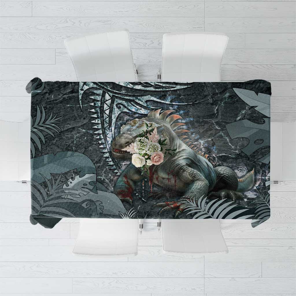 Hawaii Mo'o Lizard God Tablecloth Polynesian Style