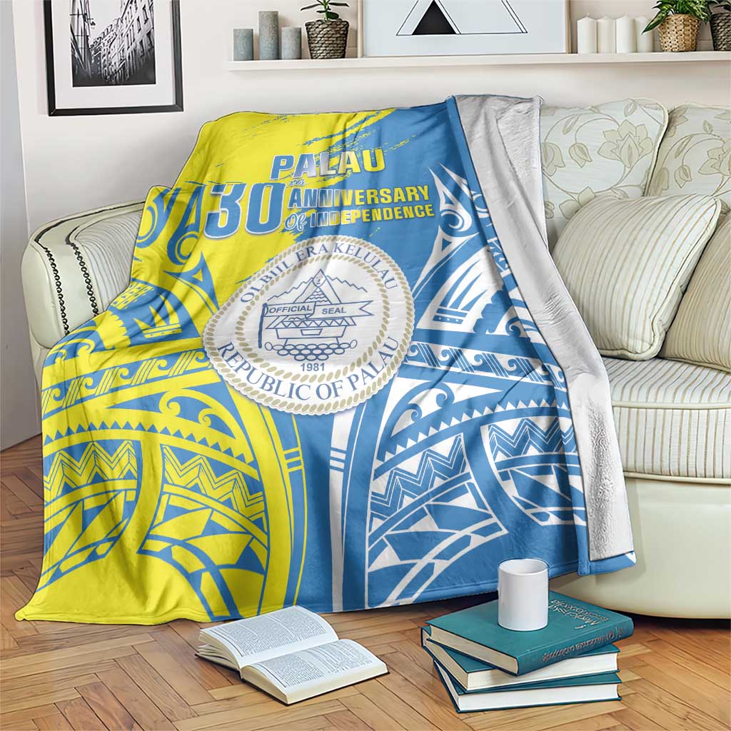 Palau Independence Day Blanket Happy 30th Anniversary