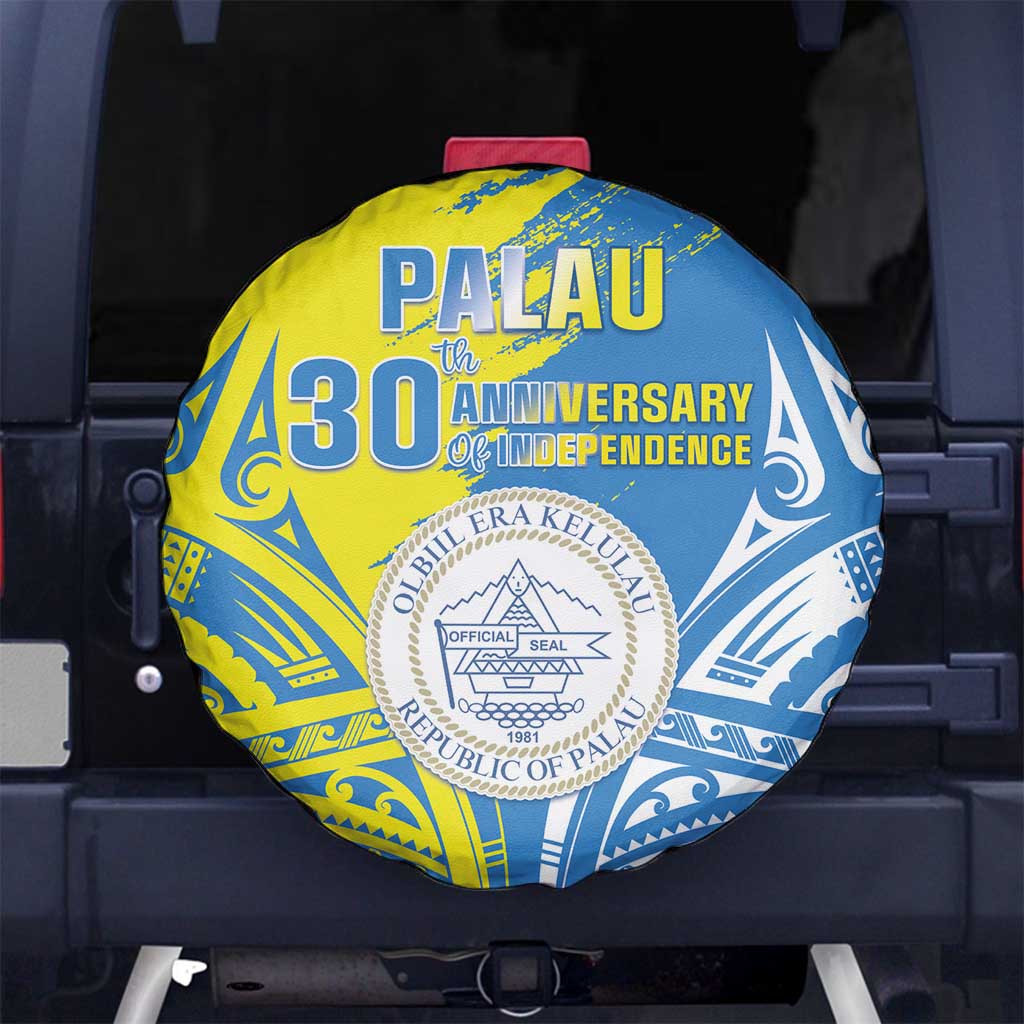 Palau Independence Day Spare Tire Cover Happy 30th Anniversary