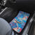 Happy Diwali Festival Car Mats Diya Lamp Rangoli With Polynesian Pattern