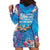 Happy Diwali Festival Hoodie Dress Diya Lamp Rangoli With Polynesian Pattern