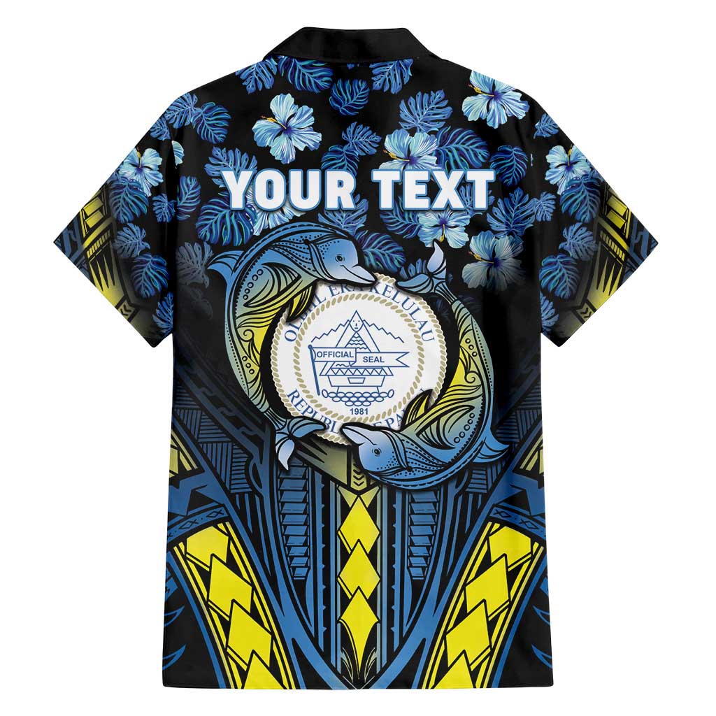 Personalised Palau Family Matching Summer Maxi Dress and Hawaiian Shirt Polynesian Dolphin Tropical Hibiscus Style