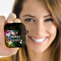 Hawaii Strong AirPods Case Polynesian Tribal Tropical Flowers