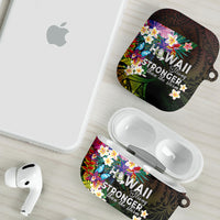 Hawaii Strong AirPods Case Polynesian Tribal Tropical Flowers