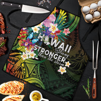 Hawaii Strong Apron Polynesian Tribal Tropical Flowers