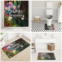 Hawaii Strong Bathroom Set Polynesian Tribal Tropical Flowers