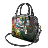 Hawaii Strong Shoulder Handbag Polynesian Tribal Tropical Flowers