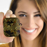 Indonesian Parang Batik AirPods Case Yellow Floral Pattern
