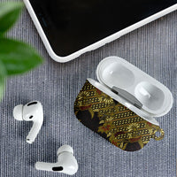 Indonesian Parang Batik AirPods Case Yellow Floral Pattern