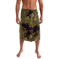 Indonesian Parang Batik Lavalava Yellow Floral Pattern