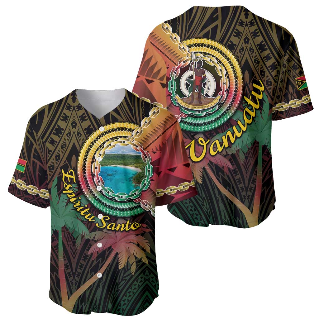 Vanuatu Espiritu Santo Island Baseball Jersey Beach Landscape