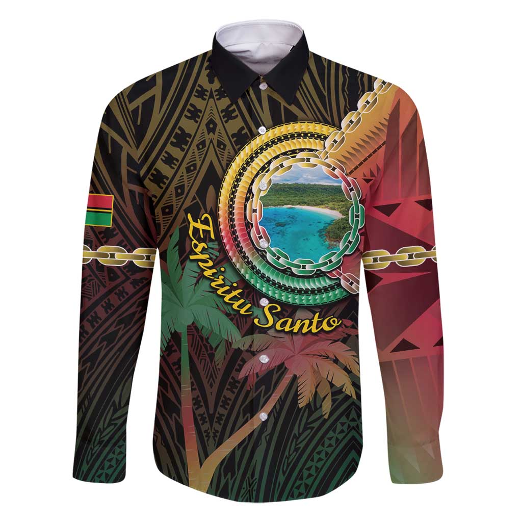 Vanuatu Espiritu Santo Island Family Matching Mermaid Dress and Hawaiian Shirt Beach Landscape