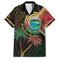 Vanuatu Espiritu Santo Island Family Matching Tank Maxi Dress and Hawaiian Shirt Beach Landscape