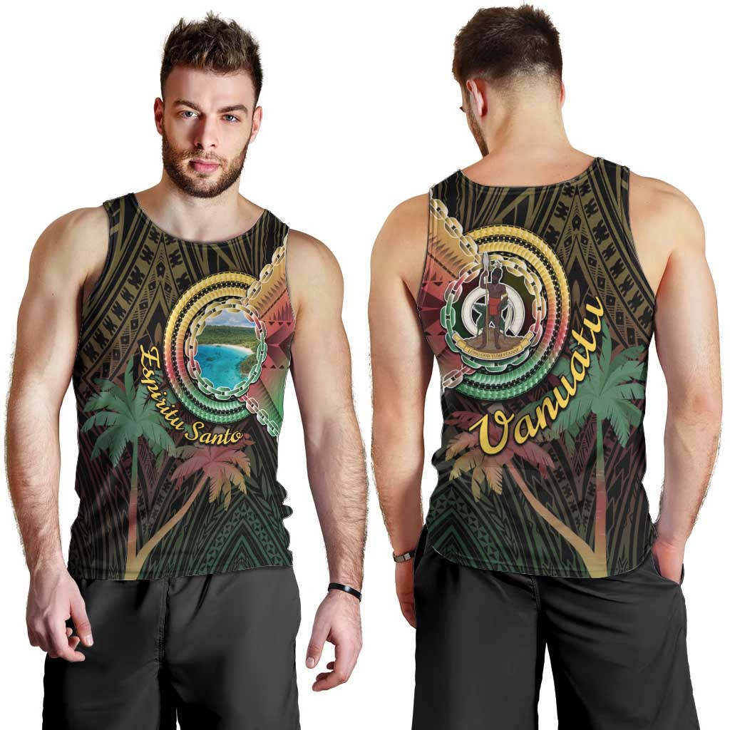 Vanuatu Espiritu Santo Island Men Tank Top Beach Landscape