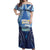 Personalised French Polynesia Bora Bora Off Shoulder Maxi Dress Beach Landscape Polynesian Style