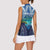 Personalised French Polynesia Bora Bora Women Sleeveless Polo Shirt Beach Landscape Polynesian Style