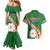 Personalised Marshall Islands Kwajalein Atoll Couples Matching Mermaid Dress and Hawaiian Shirt Polynesian Tribal Tattoo