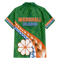 Personalised Marshall Islands Kwajalein Atoll Family Matching Long Sleeve Bodycon Dress and Hawaiian Shirt Polynesian Tribal Tattoo LT05 - Polynesian Pride